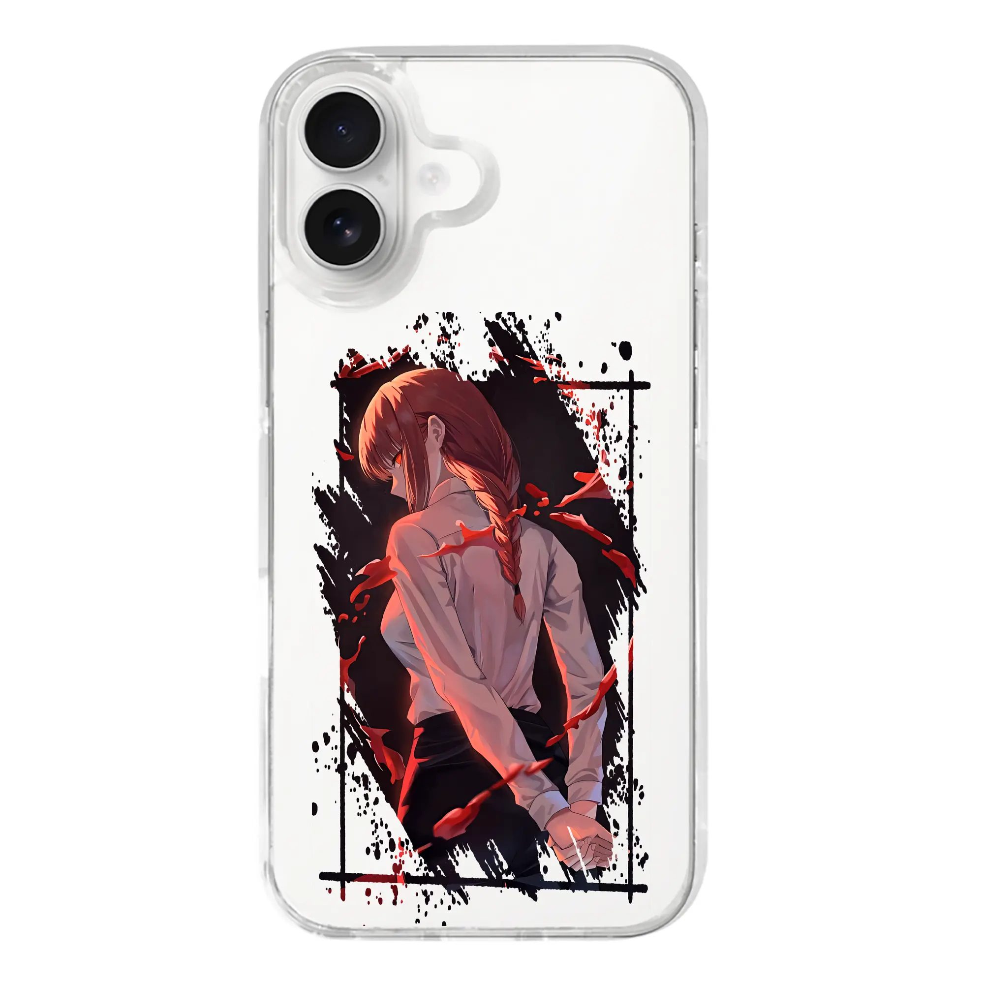 チェンソーマン グッズ,マキマ - iPhone 17シリーズ 透明スマホケース – 薄型・耐衝撃・精密フィット保護カバー